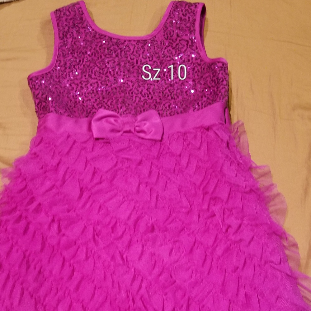 Girls sz 10 violet party dress